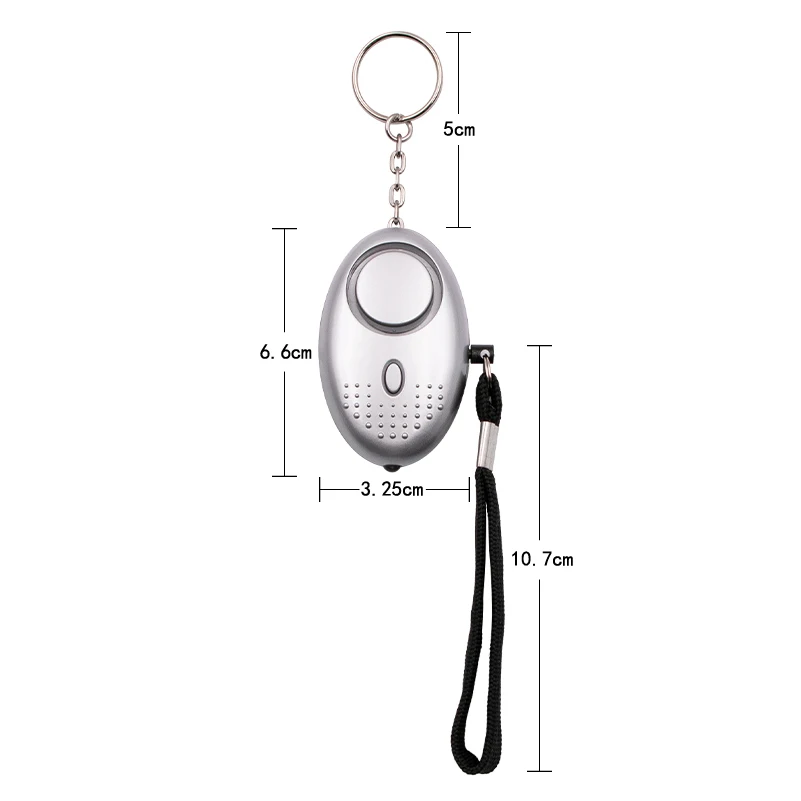 1PCS 130db Protect Alert Personal Defense Siren Anti-attack Security for Children Girl Older Women Carrying Loud Panic Alarm