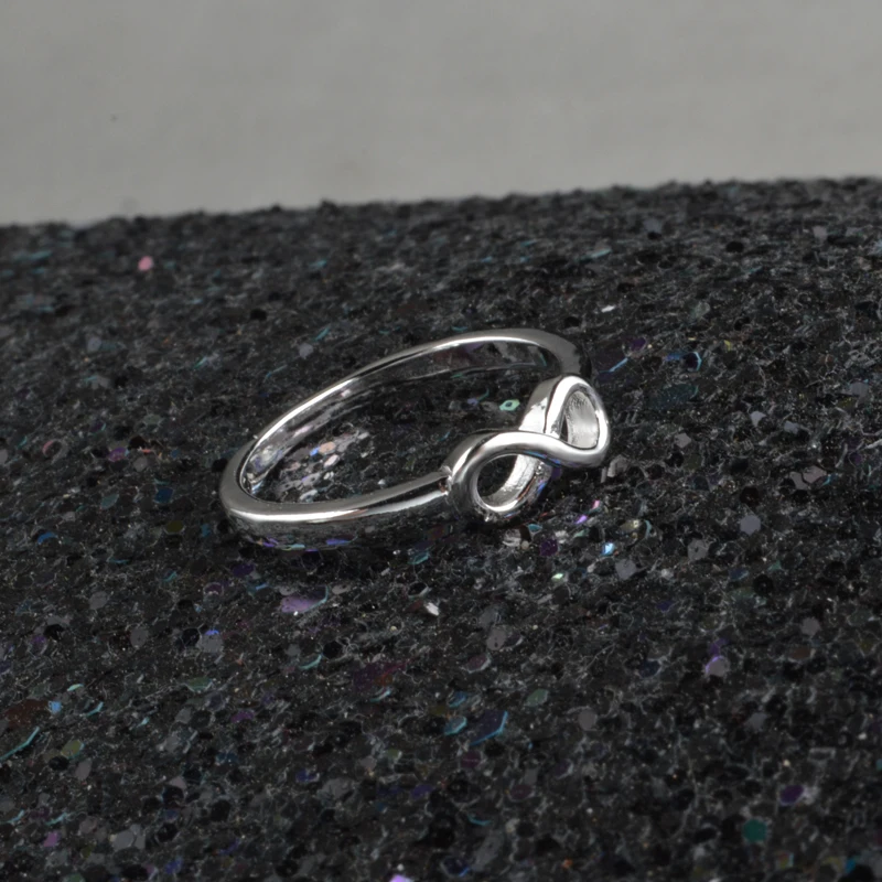 Big Promotion 925 Sterling Silver Letter 8 Infinity Love Rings Jewelry Fashion Engagement Anillos Bridal Wedding Finger Rings
