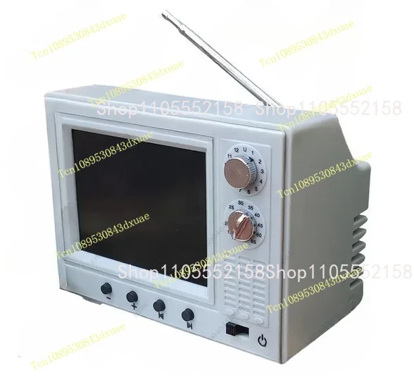 1:12 Playable Mini TV Model - Living Room Home Appliance Decor Toy with Video Function