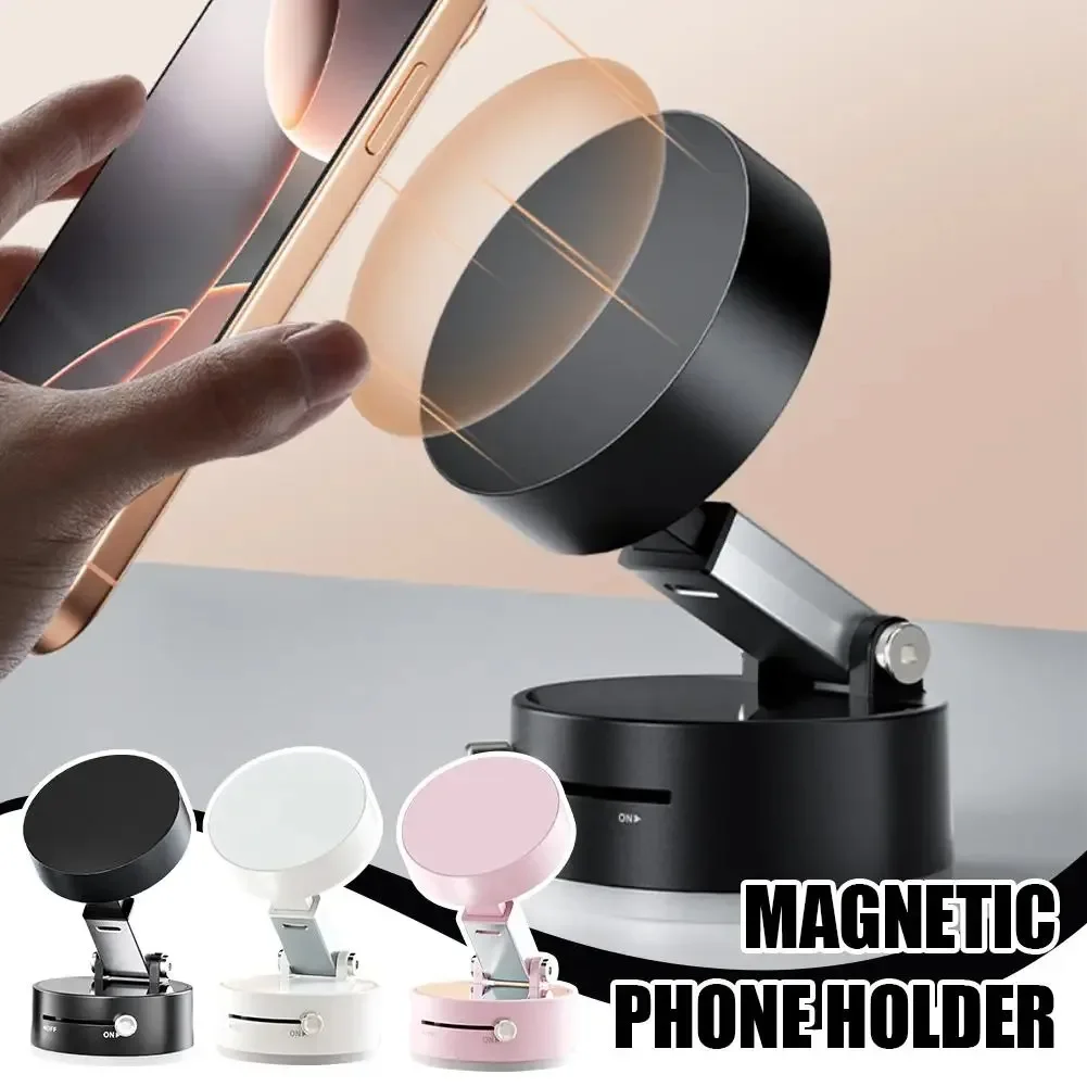 

Vacuum Magnetic Suction Cup Folding Swivel Stand Double-sided Suction Cup For Universal Vacuum Swivel Stand Mobile Phone Holder
