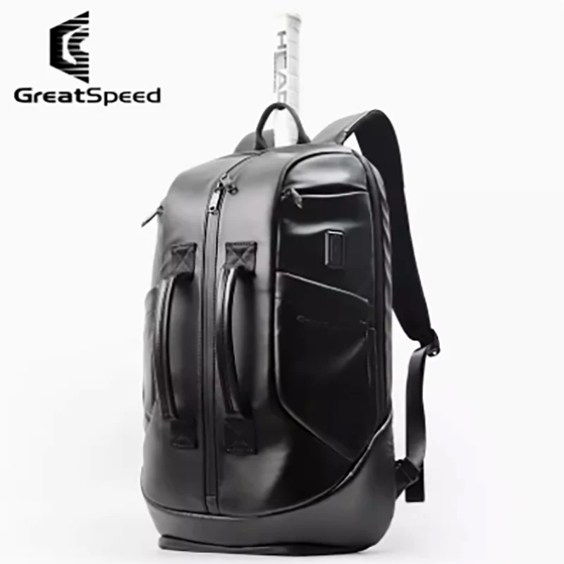 GreatSpeed Tennis Badminton Racquet Bag Backpack Portable Multisport Pack Business Casual Bag Waterproof Multifunction