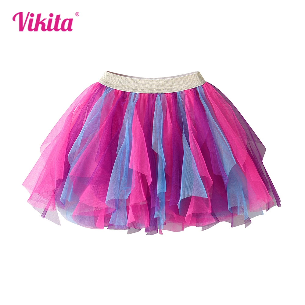 

VIKITA Girls Tutu Fluffy Skirt Toddlers Princess Ballet Dance Tulle Mesh Skirt Kids Cake Layered Pettiskirt Skirts Kids Clothes