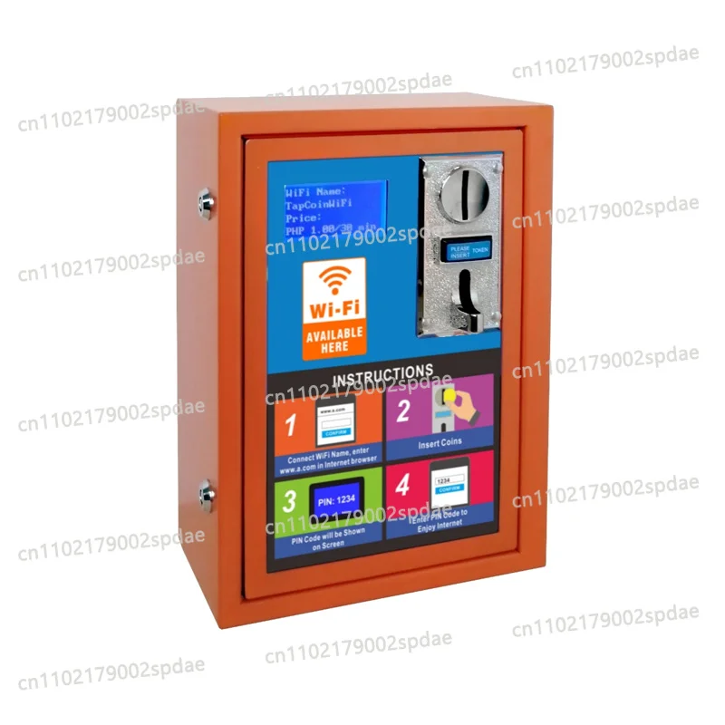 Wall Mounted 4G WiFi Vending Machine LCD Display with PIN Code Security Lock for Public Use