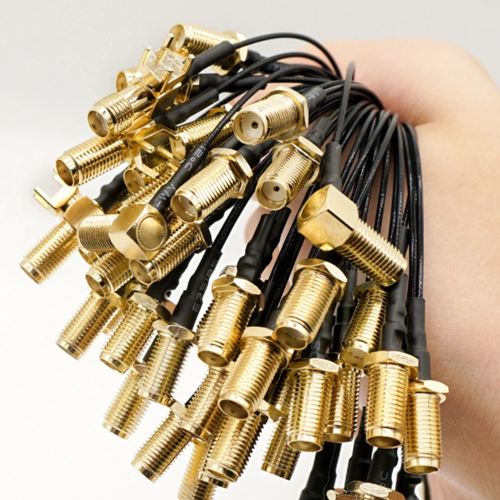 SMA Female Male  to U.FL IPX 1 Pigtail Jumper Cable RP SMA to IPX1 1.13mm 50Ohm RF Coaxial Adapter for WiFi Router AP Bluetooth