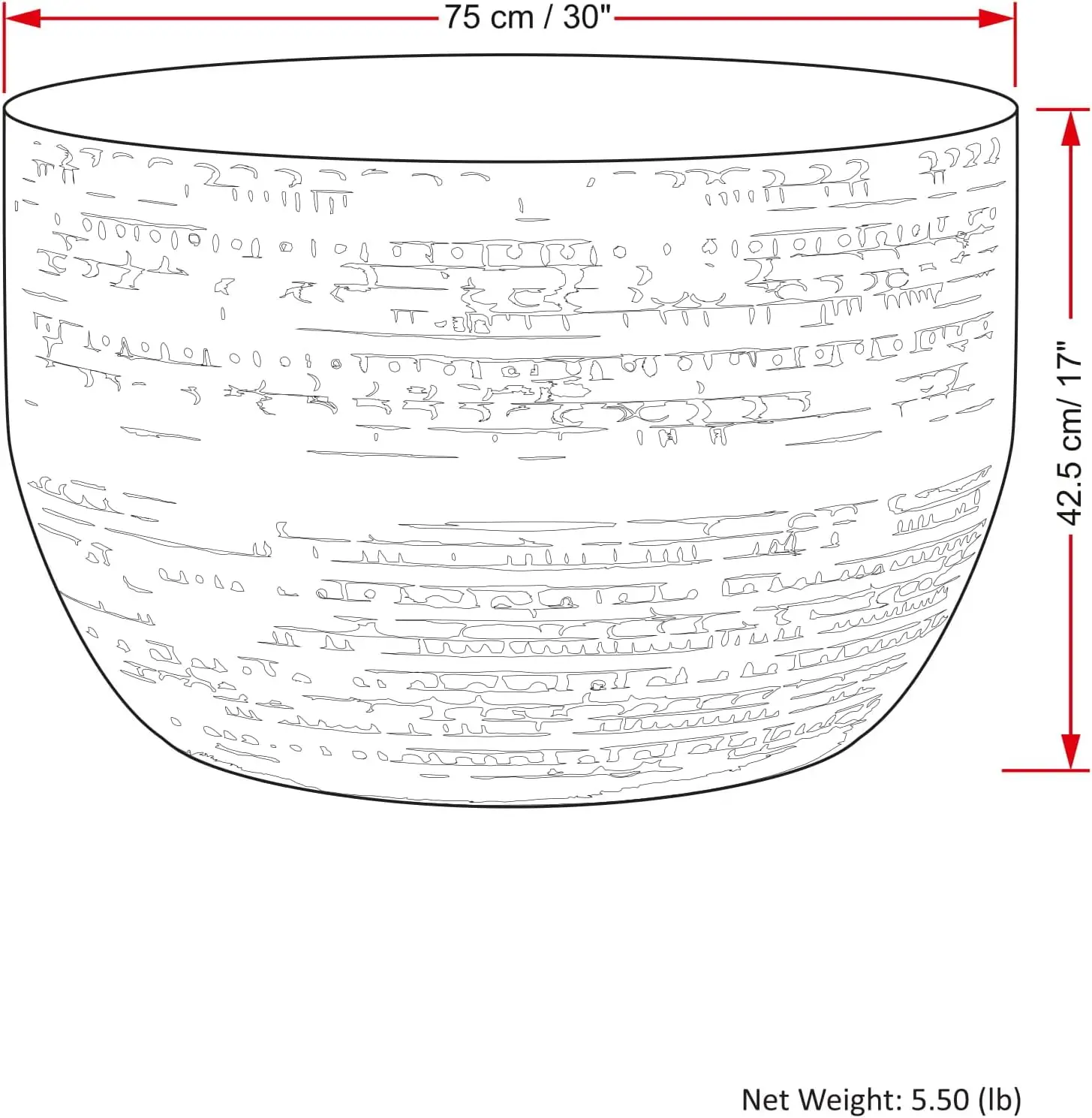 Johnsen-grande mesa de café metálica, ouro antigo, totalmente montada, para sala de estar e quarto, 30 polegadas