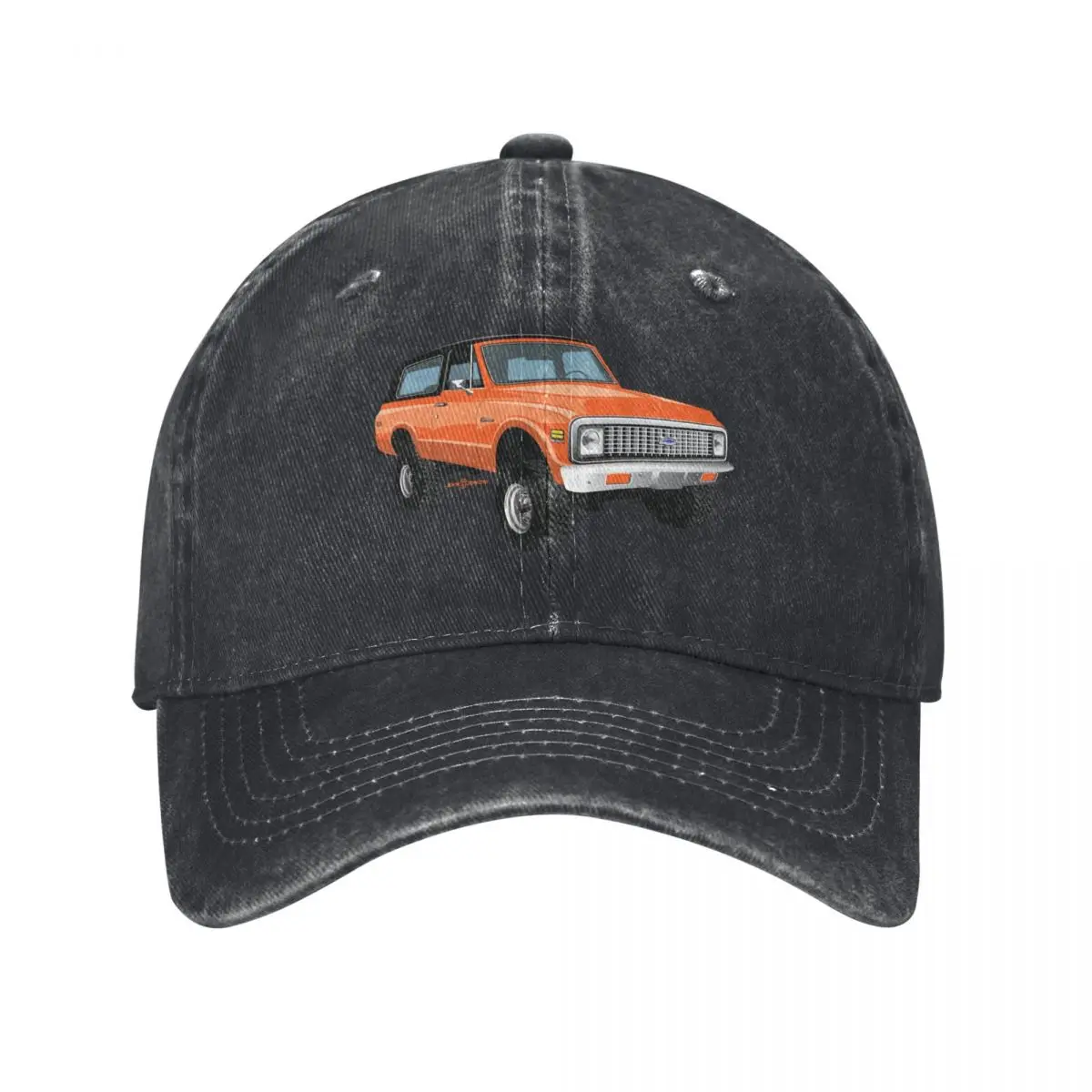 1971 K5 Blazer Orange (Black Top) Baseball Cap birthday summer hat Luxury Hat Ball Cap Hats Man Women's