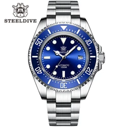 SD1964 Steeldive Brand 45.4MM Men Sapphire Glass 1000M Waterproof NH35 Dive Watch with Ceramic Bezel