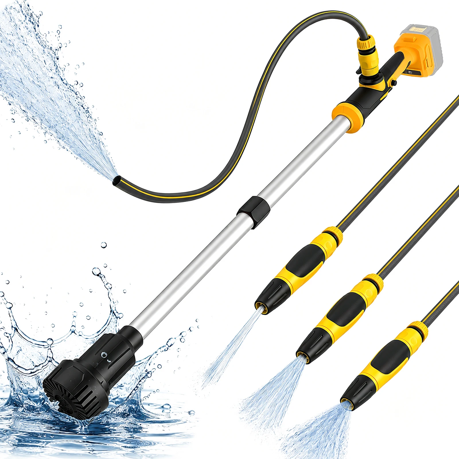 Cordless Stick Water Transfer Pump Compatible With Dewalt 20V Battery, 950 GPH Portable Submersible Pump For Pool/Garden/Boat
