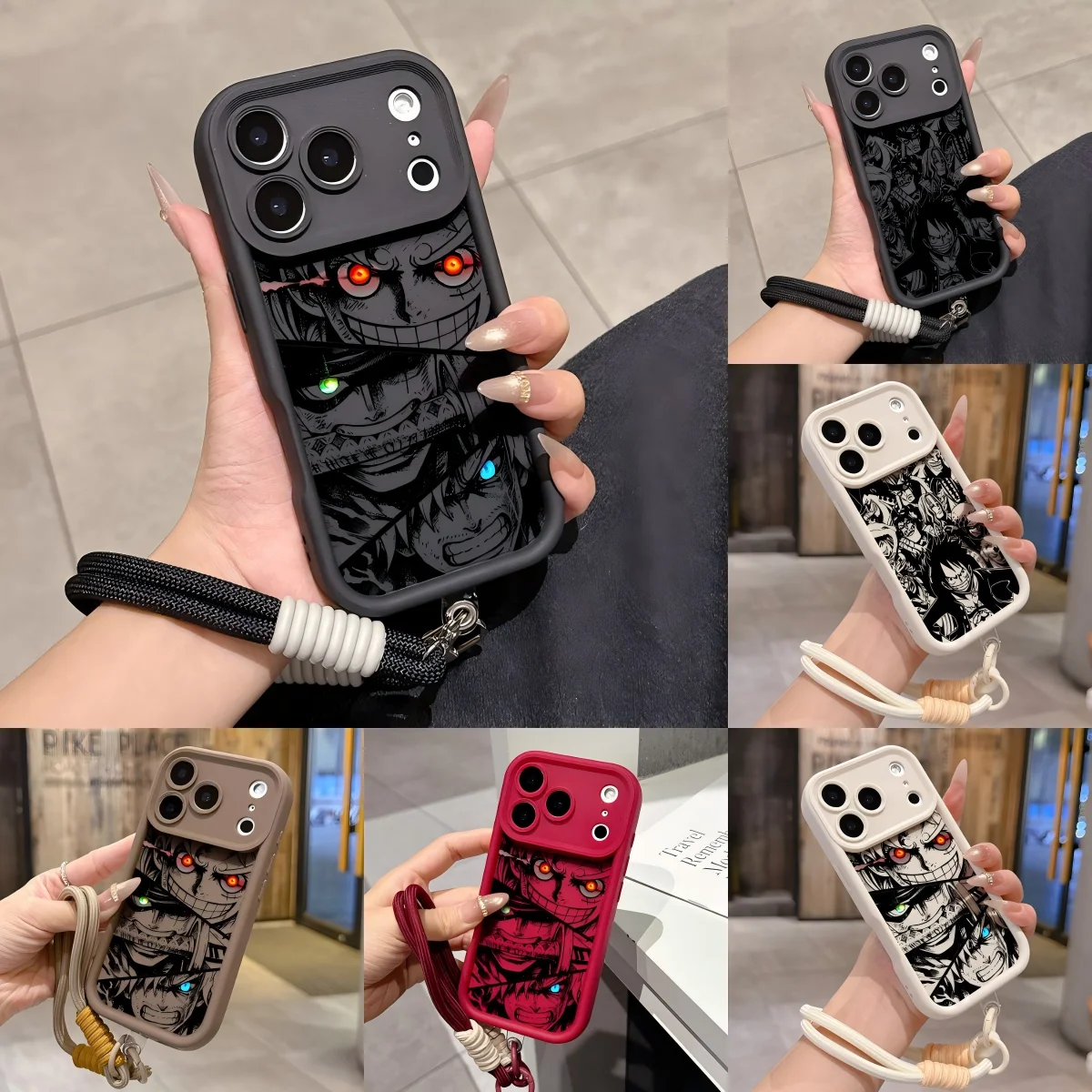 Cool Phone Case For OneS-P-PieceS-LuffyS-ZoroS Xiaomi Redmi Note 15 14 13 12s 12 11 10 9s 9 Pro Plus 4G 5G Soft TPU With Lanyard