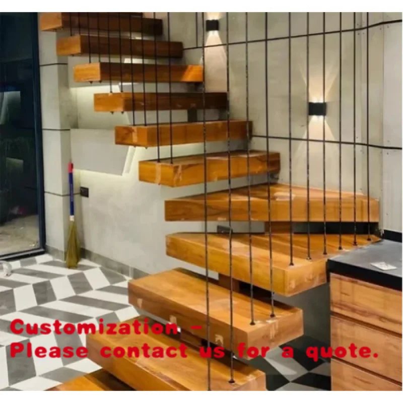 custom.Straight Ladder Precision Engineered Featuring Wide Treads Ergonomic Handrails High End Residential Projects