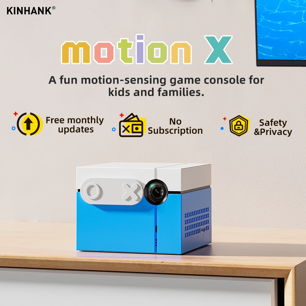 

KINHANK MotionX Video Game Console for Kids & Families Ongoing Updates Kids Toy Active Play System Indoor Physical Activity