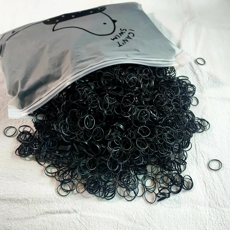 500 stücke Mädchen Bunte Einweg Gummiband Elastische Haarbänder Stirnband Kinder Pferdeschwanz Halter Bands Kinder Haar Zubehör – Detail 4