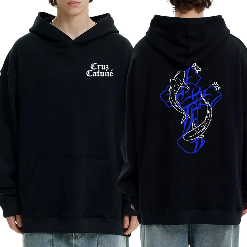 

Hot Rapper Cruz Cafuné Impression Graphics Sweatshirt Long sleeve Men Women Hoodie vintage Fleece streetwear hip hop Pullover