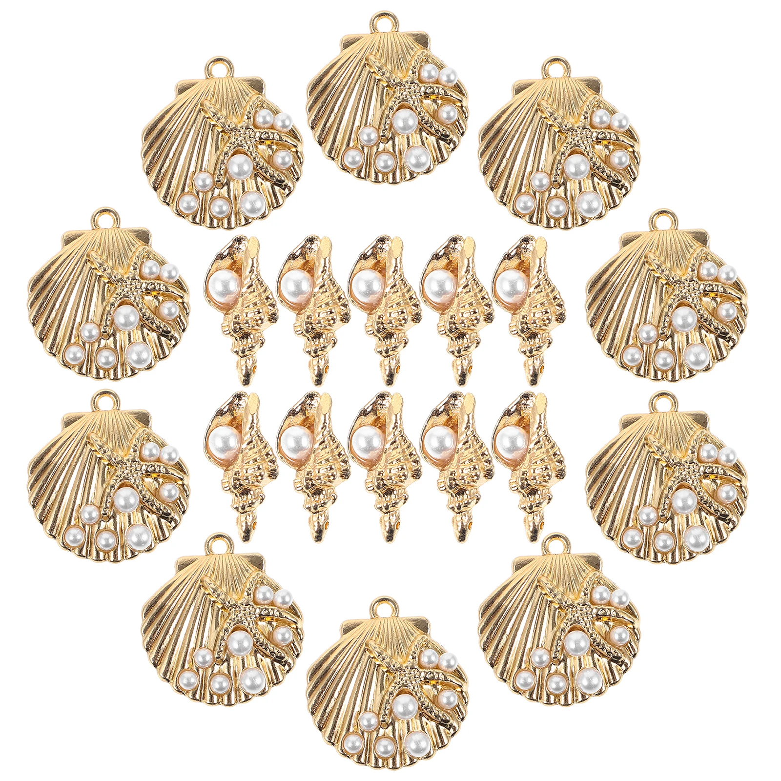 

1 set Seashell Conch Pendant DIY Alloy Jewelry Making Charms for Earrings Bracelet Necklace Sea Shell Decor Accessories