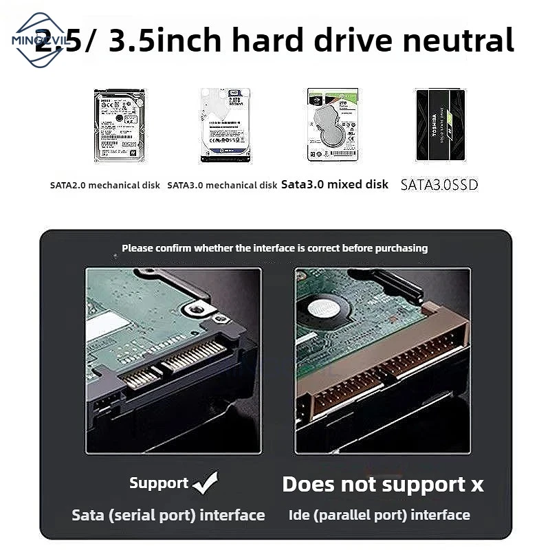 

MINGCVIL Кабель USB 3.0 к Sata для 2,5-дюймового внешнего жесткого диска SSD Адаптер жесткого диска USB к SATA Кабель-адаптер жесткого диска