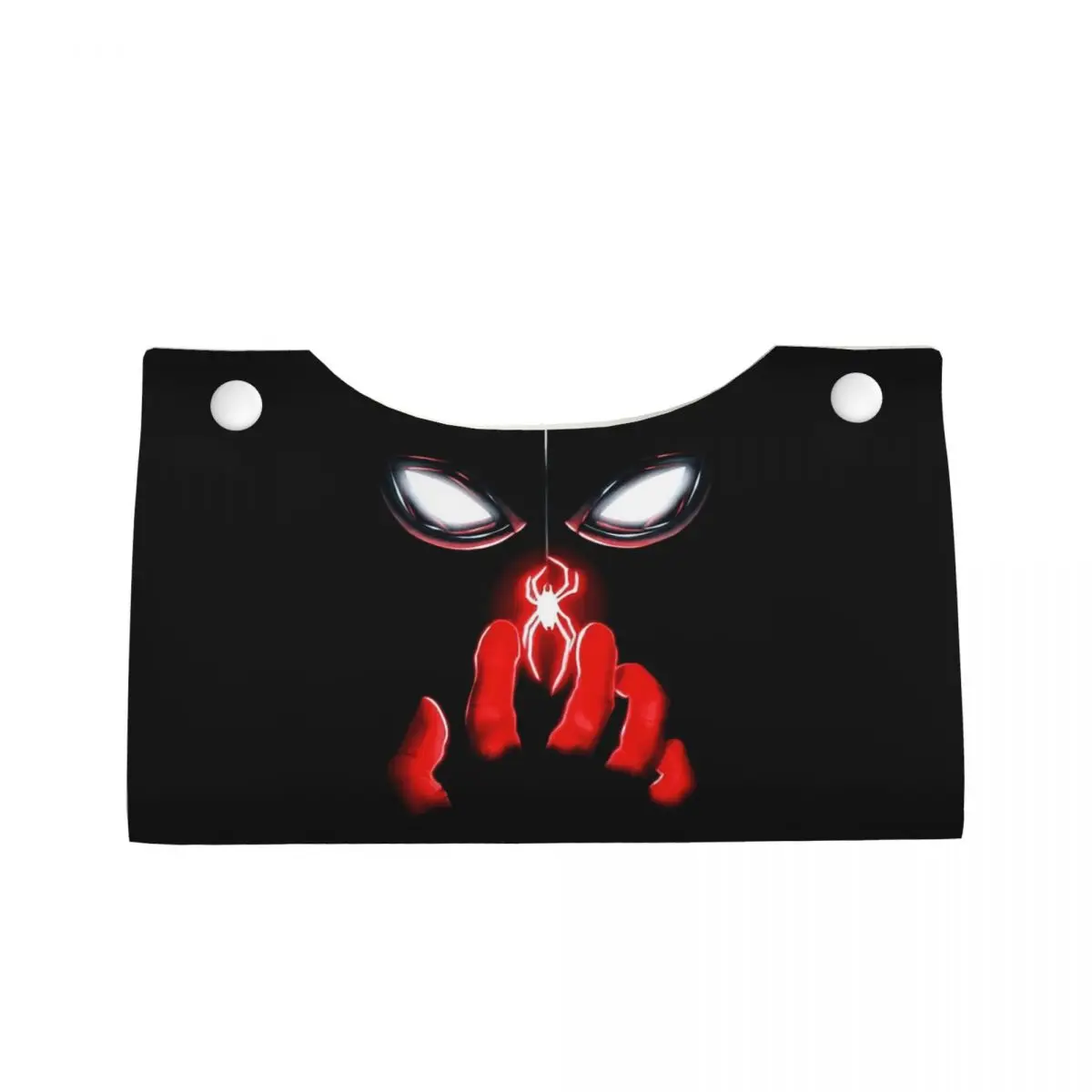 Custom Spider Man Tissue Box Cover PU Leather Rectangular Cartoons Facial Tissues Holder for Car