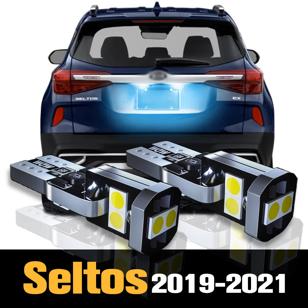 

2pcs Canbus LED License Plate Light Lamp Accessories For Kia Seltos 2019 2020 2021