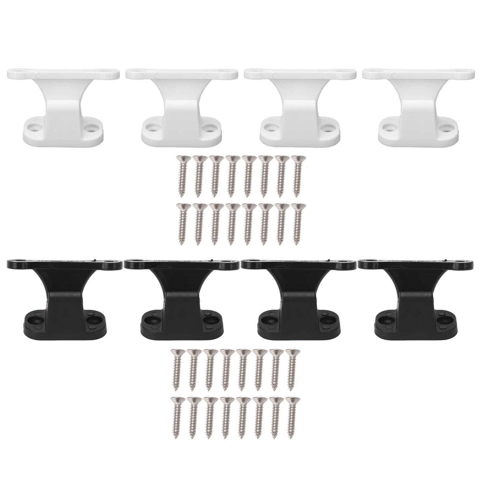 Door Stoppers Weatherproof Keep Doors Open Firm Fixation Wear Resistant 4 Set Multifunctional Plastic Door Holder for