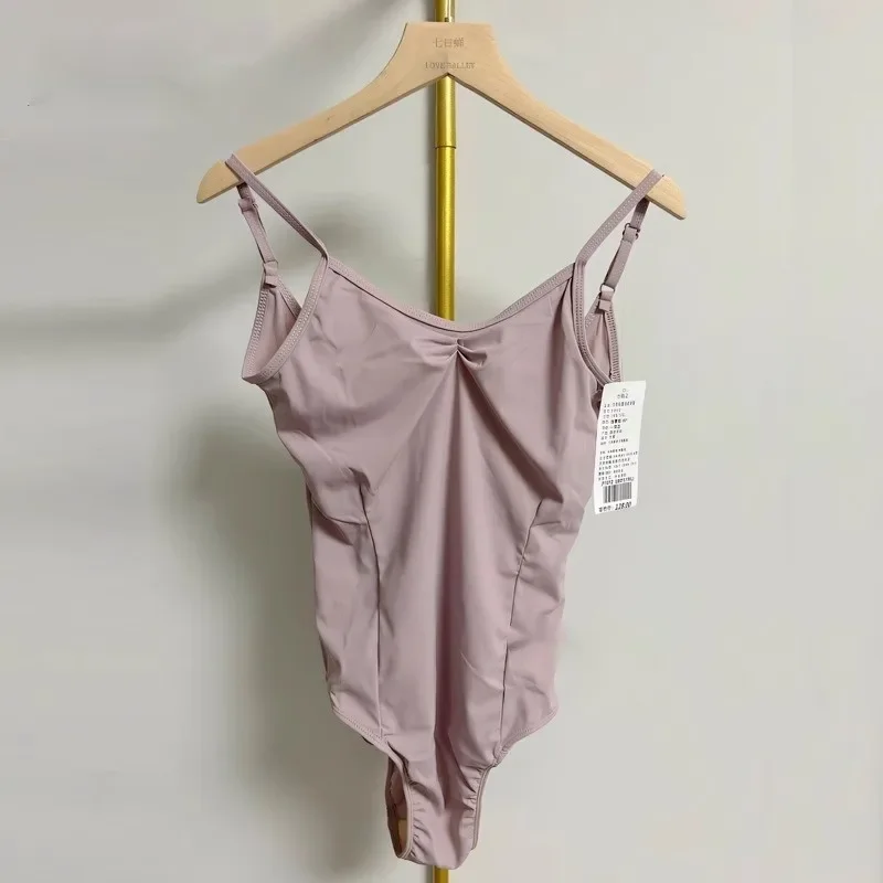 Ballet Training Suit Women Adult Strap Jumpsuit Gymnastics Uniform Adjustable Body Shape Fitness Sportswear Dance Costume