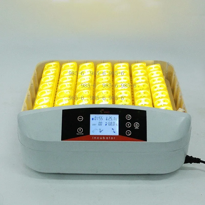 220V small household incubator with auto temp control, holds total 112 chicken eggs
