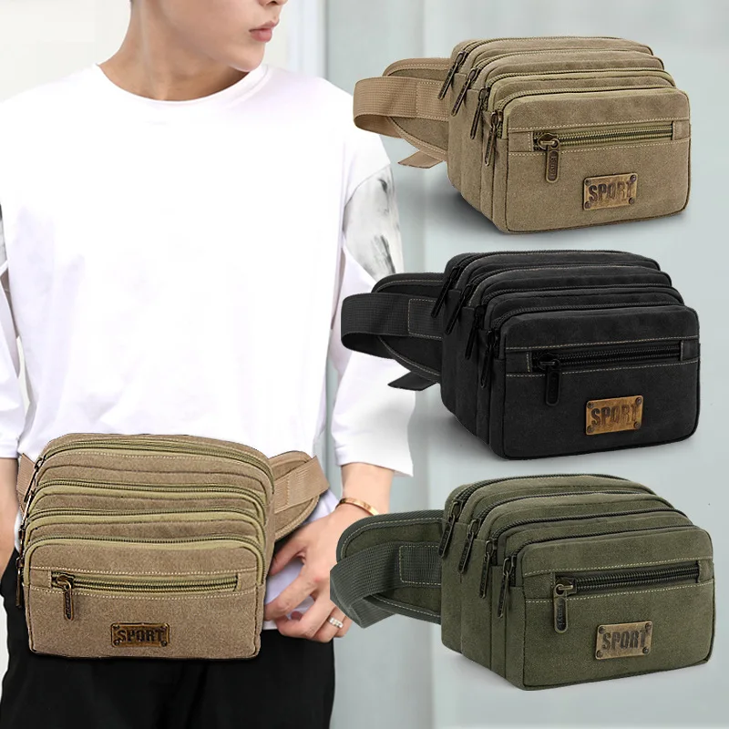 Bolsa de ombro da moda com bolsos para celular, bolsa de cintura grande de ombro respirável para corrida ao ar livre