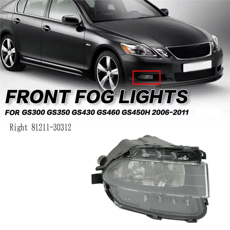 AEA6-Front Bumper Fog Light Daytime Running Lights For Lexus GS Series GS300 GS350 GS430 GS460 GS450H 06-11 view 4