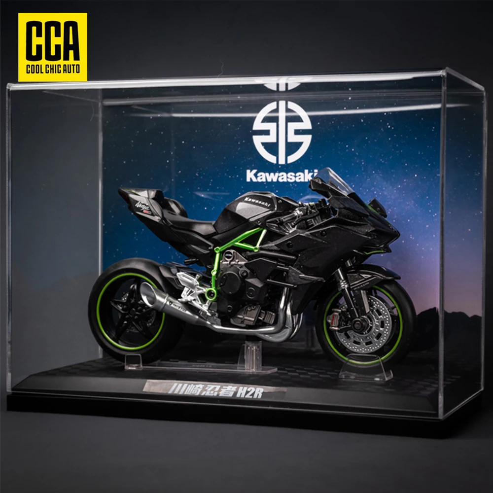 CCA 1:12 Scale Die Cast Motorcycle Model for Kawasaki Ninja H2R,Motorcycle Model, Kids Moto Toy Or Collection, Boyfriend