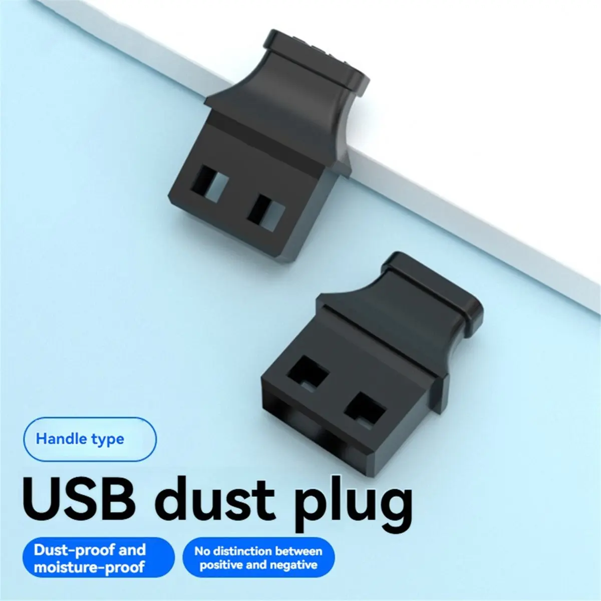 Digital Essentials 10PCS USB Port Plug with Handle Anti-Dust Cover for Laptop Computer Notebook Power Bank Outdoor Cycle USB Soc