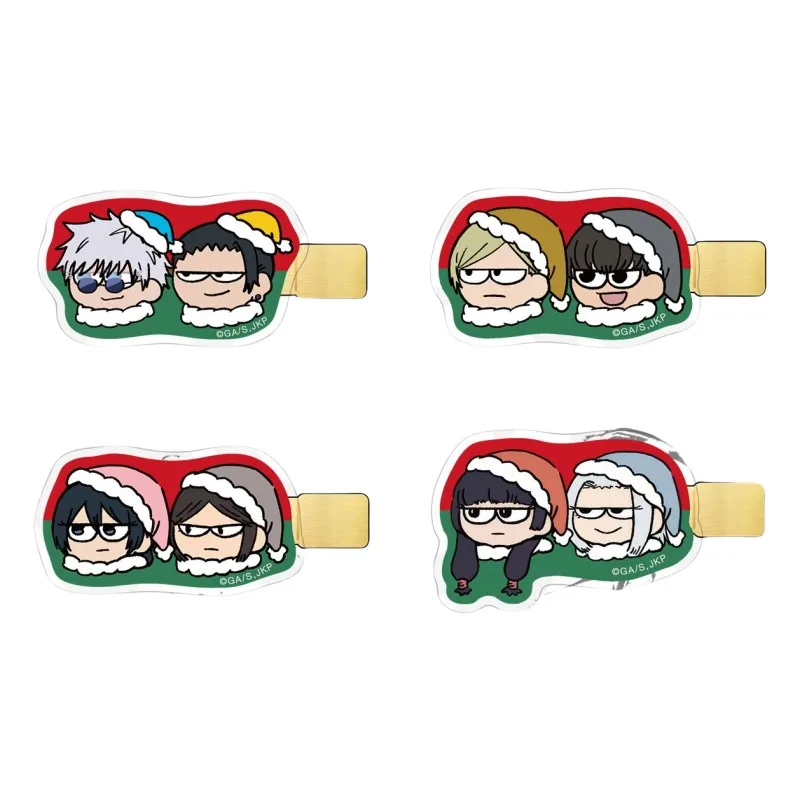 Nouveau Jujutsu Kaisen Gojo Satoru Nanami Kento Geto Suguru personnalité créative dessin animé Q Version épingle à cheveux latérale cadeau de grande valeur.