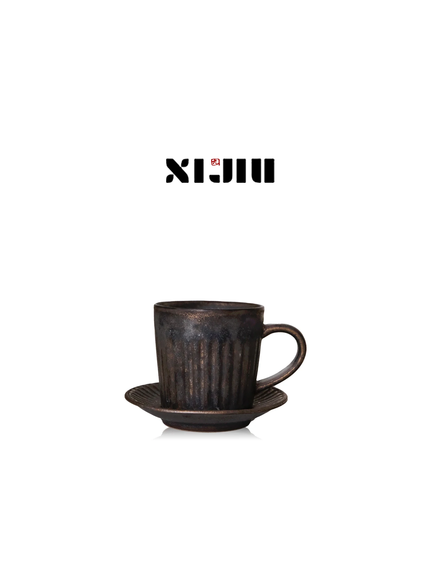 Retro  Ceramic Coffee Cup with Lid Gold Plated Porcelain Tea Cup Gift Box Special Edition Small  Style Handmade