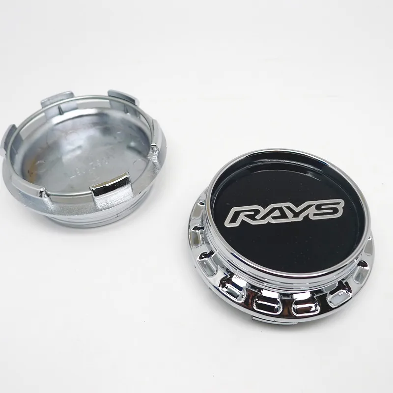 4pcs 67mm Wheel Center Hub Cap Volk Rays Racing Auto Rims Dust Proof Hubcaps Cover Emblem Badge