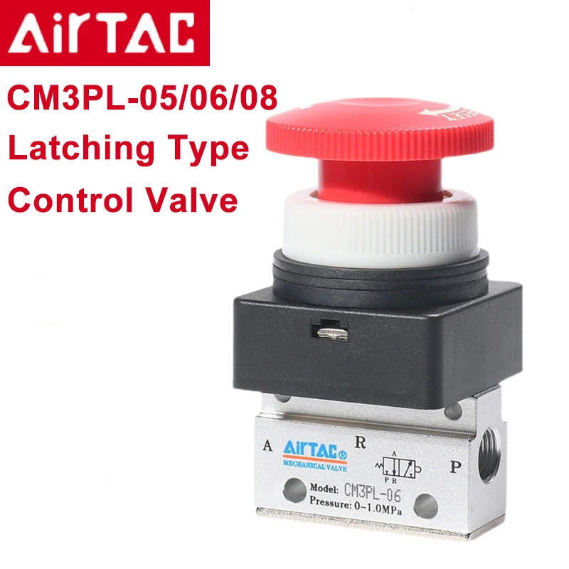 Airtac  CM3PL-05/06/08 Control Valve Latching Type 3/2 Way Pneumatic Valve