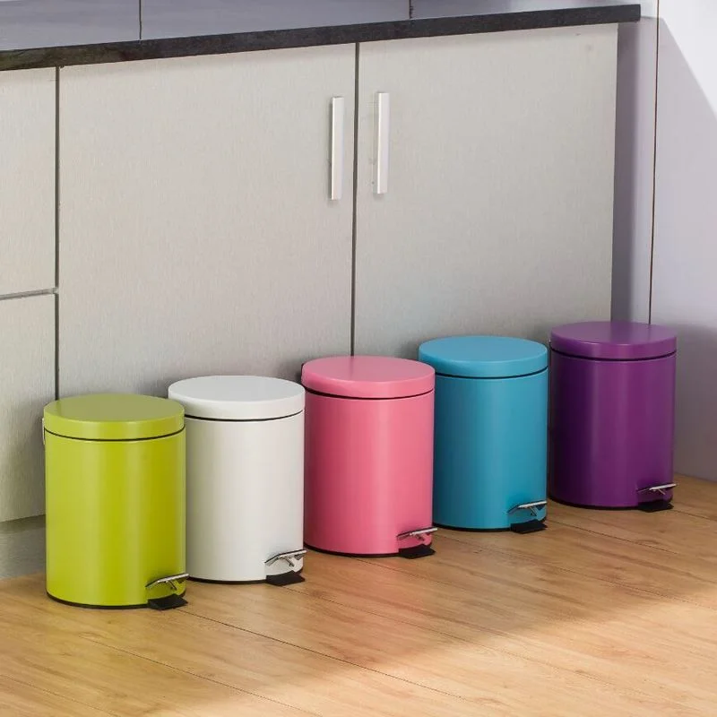 Touchless Trash Can Recycle Bin Bathroom Garbage Nordic Storage Bucket With Lid Eco Friendly Papelera Cleaning Supplies