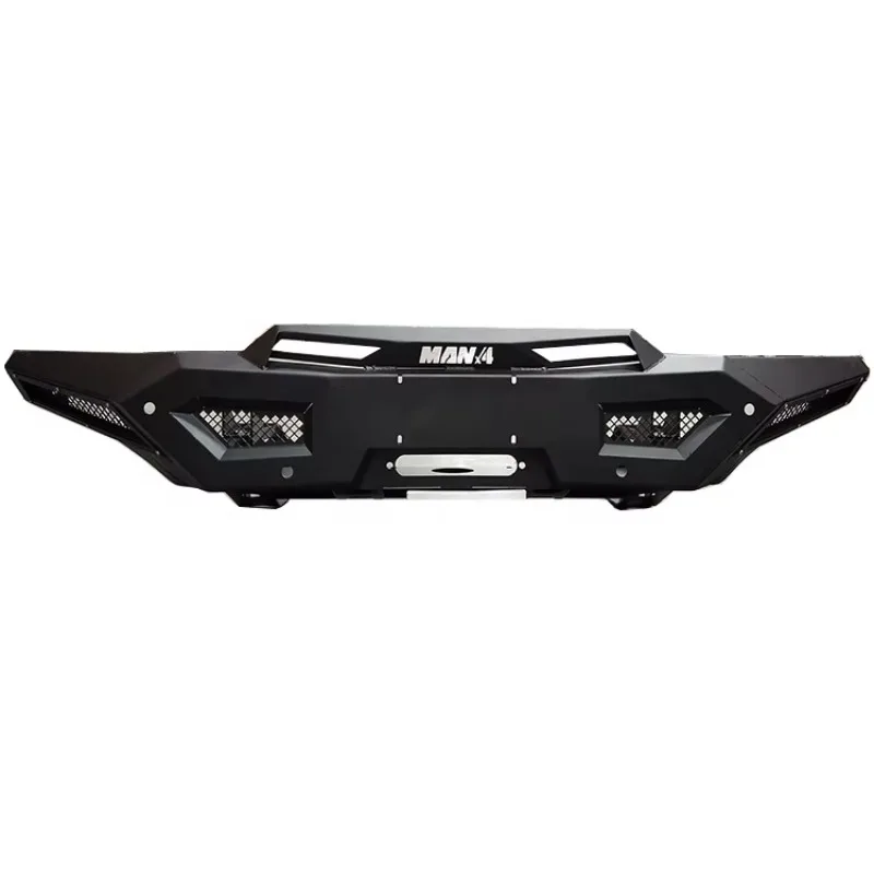 Pare-chocs avant en acier New UNITY 4x4 Auto Parts avec emplacements pour crochet de remorquage, finition noire mate avec protection UV pour TUNDRA 2011-2020