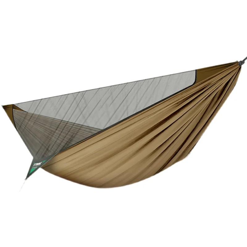 

Hammock anti-mosquito portable anti-rollover single double sling swing with mosquito net tent