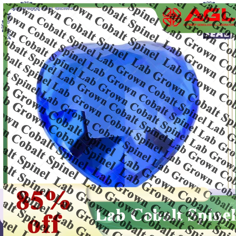 

TOPTHeart Cut Lab Grown Cobalt Spinel Gemstone