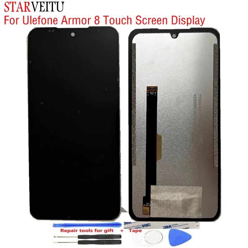 

Original LCD for Ulefone Armor 8 and Armor 8 pro Touch Screen Display 6.1" Mobile Phone Accessories