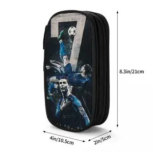 CR7 Football Football Pencil Case, klassische Ronaldos -Stift -Tasche für Studenten, große Lagerstiftbox, Geschenk für Studenten Hauptverkäufe Lunchbox CR7 - №3