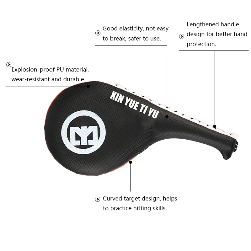 Kid Adults Taekwondo PU Rebound Sponge Durable Double Kick Pad Target Training Practise Leather Hitting Target SafetyEquipment
