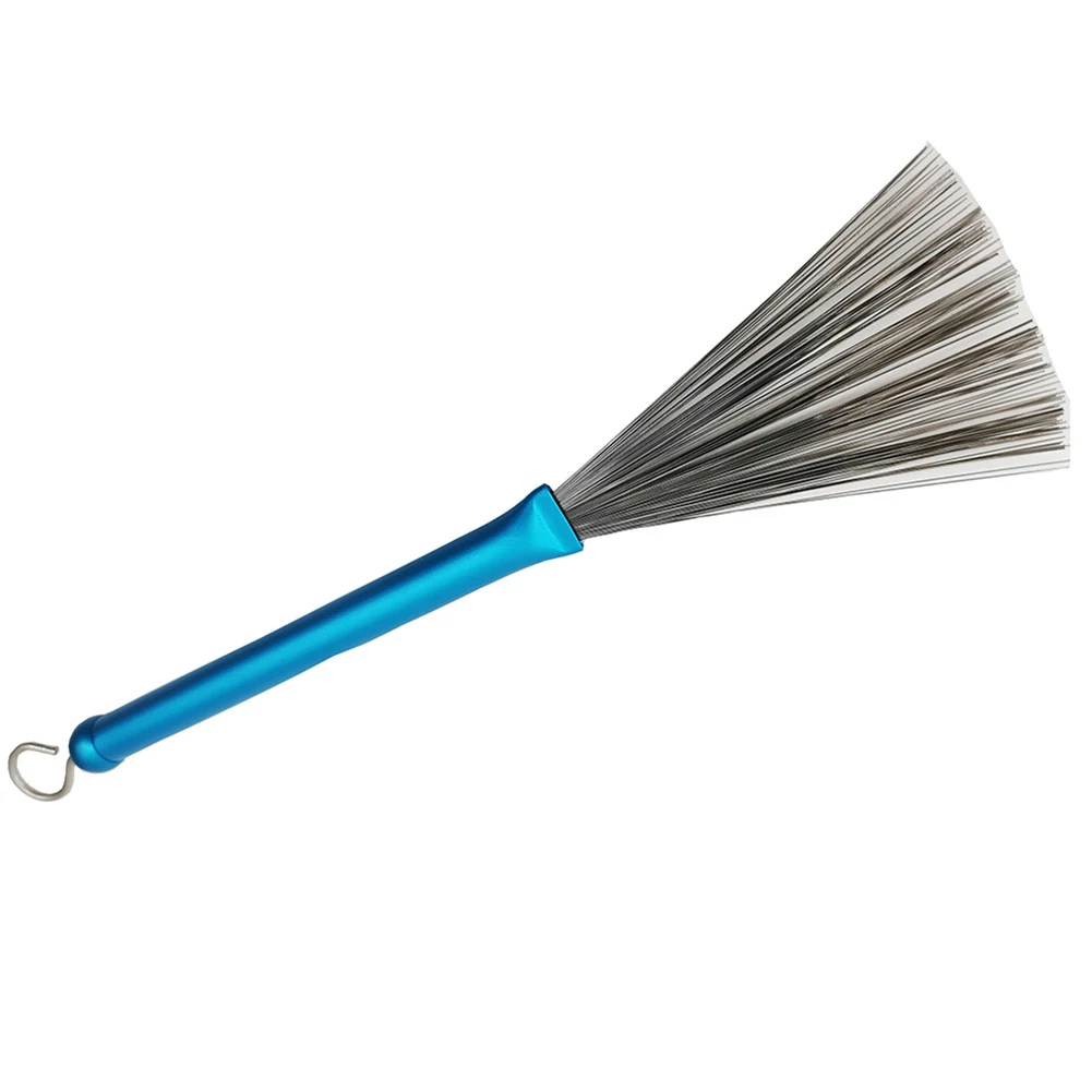 Jazz Drum Brushes Retractable Handle Aluminum Steel Wire Drum Sticks Brush Percussion Musical Instrument Accessories