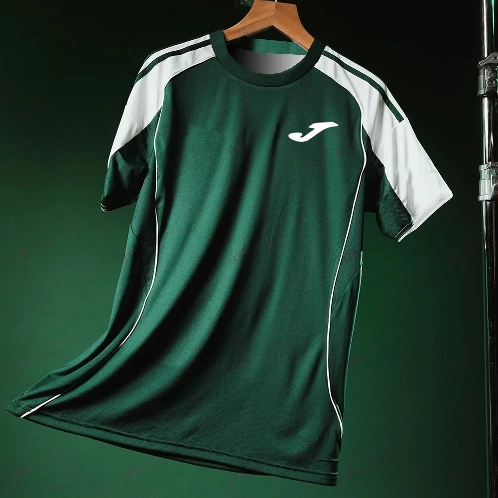 JOMA Summer 3D Printed Men's Short-Sleeved Fitness Sports Running Lover Football T-Shirt - Breathable and Quick-Drying Style