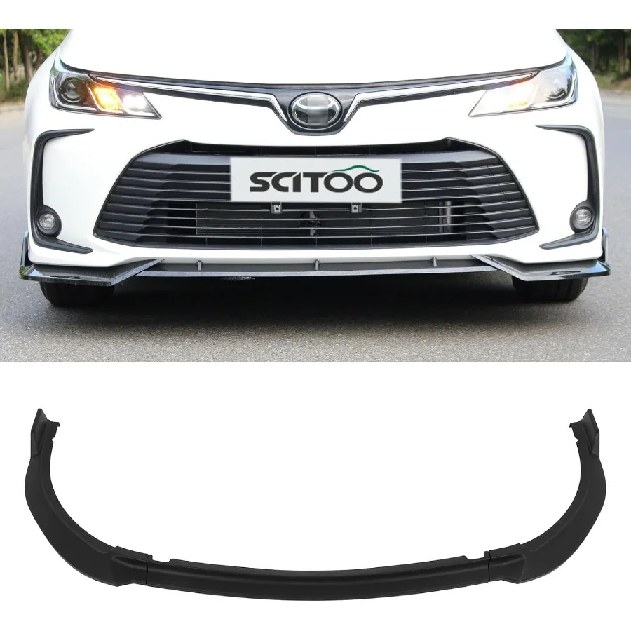 

Matte Black Plastic Front Lip Spoiler for 20172019 Corolla L LE XLE Models Enhances Vehicle Aesthetics and Aerodynamics with D