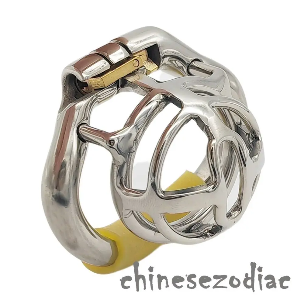 Small Size Stainless Steel Male Chastity Device Cage Lock Belt Game Sleeves Adult Sex Toy