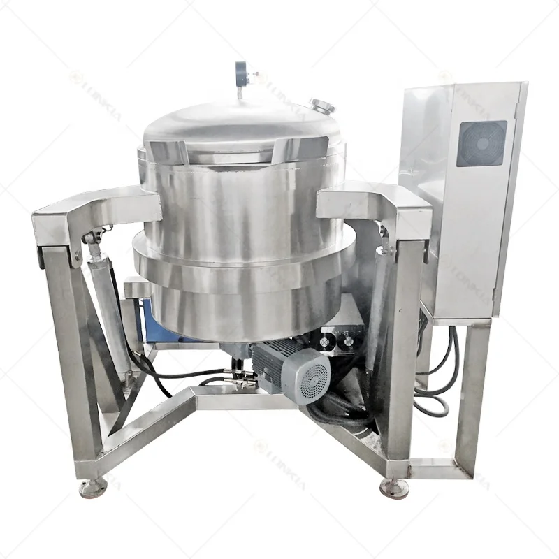 High Pressure Electromagnetic Vacuum Machine Sugar Heating Fruit Jam Sauce Cooking Mixer Kettle