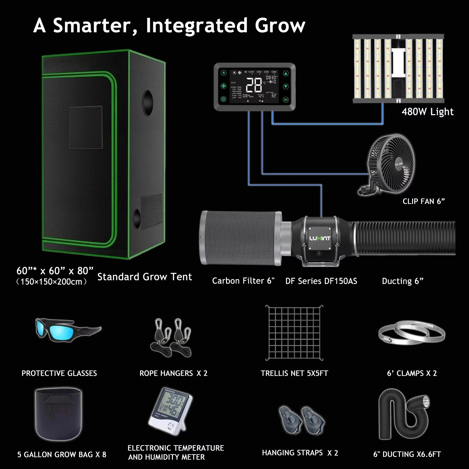 نظام زراعة هيدروبونيك داخلي بق - مراجعة Carbon Filter Grow 6 Inch وسعره