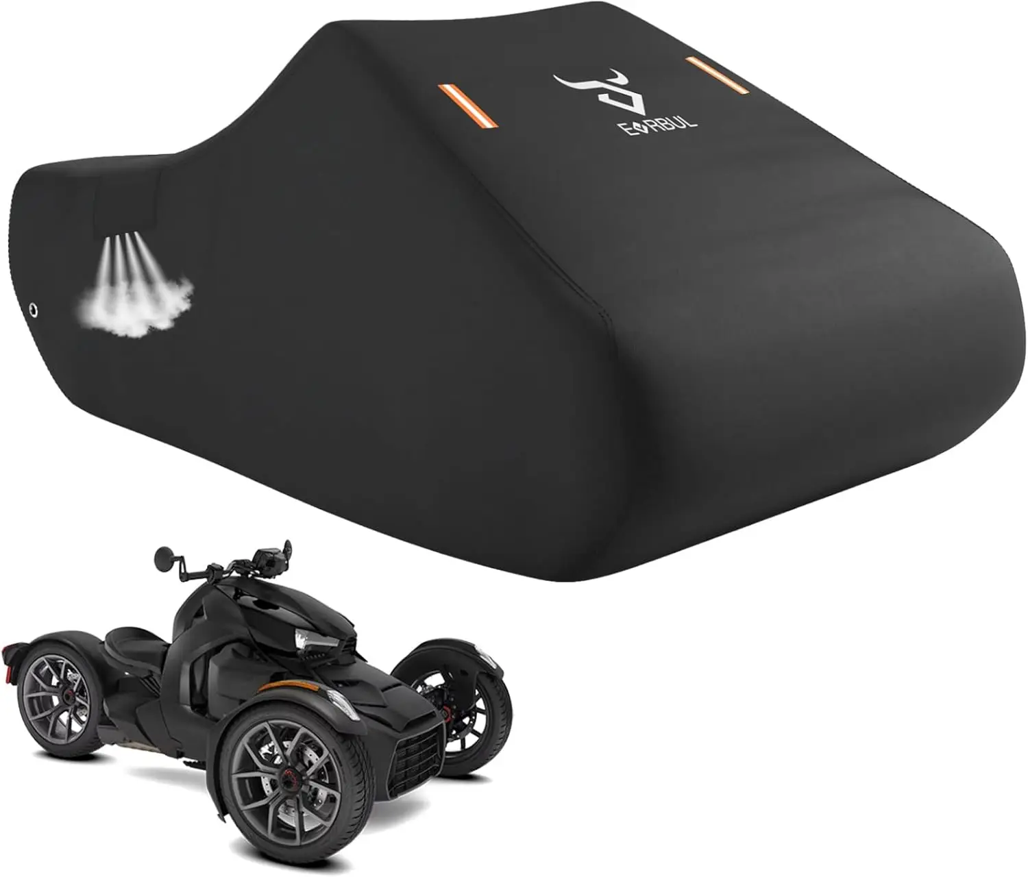 

Чехол для трехколесного транспортного средства — сверхпрочный 420D, водонепроницаемый и с защитой от УФ-излучения для хранения на открытом воздухе