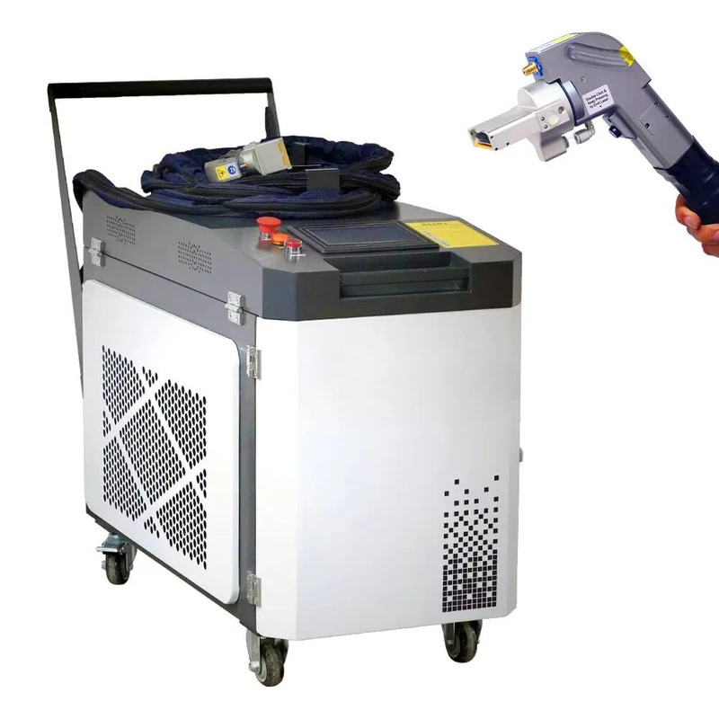 

Handheld Rust Removal 1000W/1500W/2000W/3000W Max Water Cooling Metal Stainless Steel Paint Fiber Laser Cleaning Machine