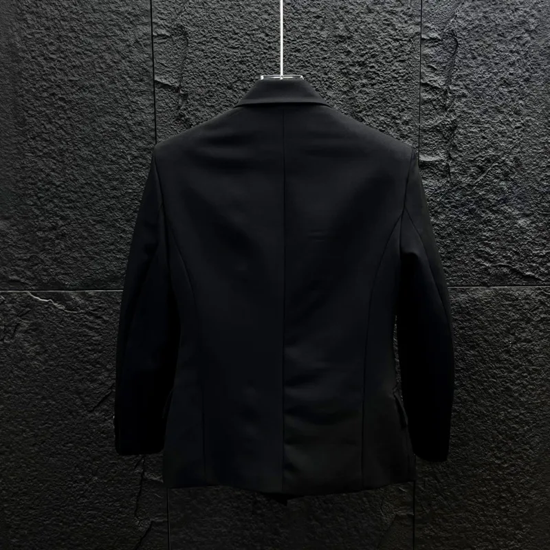 WVGA Spring Autumn New Men Light Luxury Slim-fit Waist-cinching Blazer Unique Design Featuring Metallic Floral Jacket Ins W24984