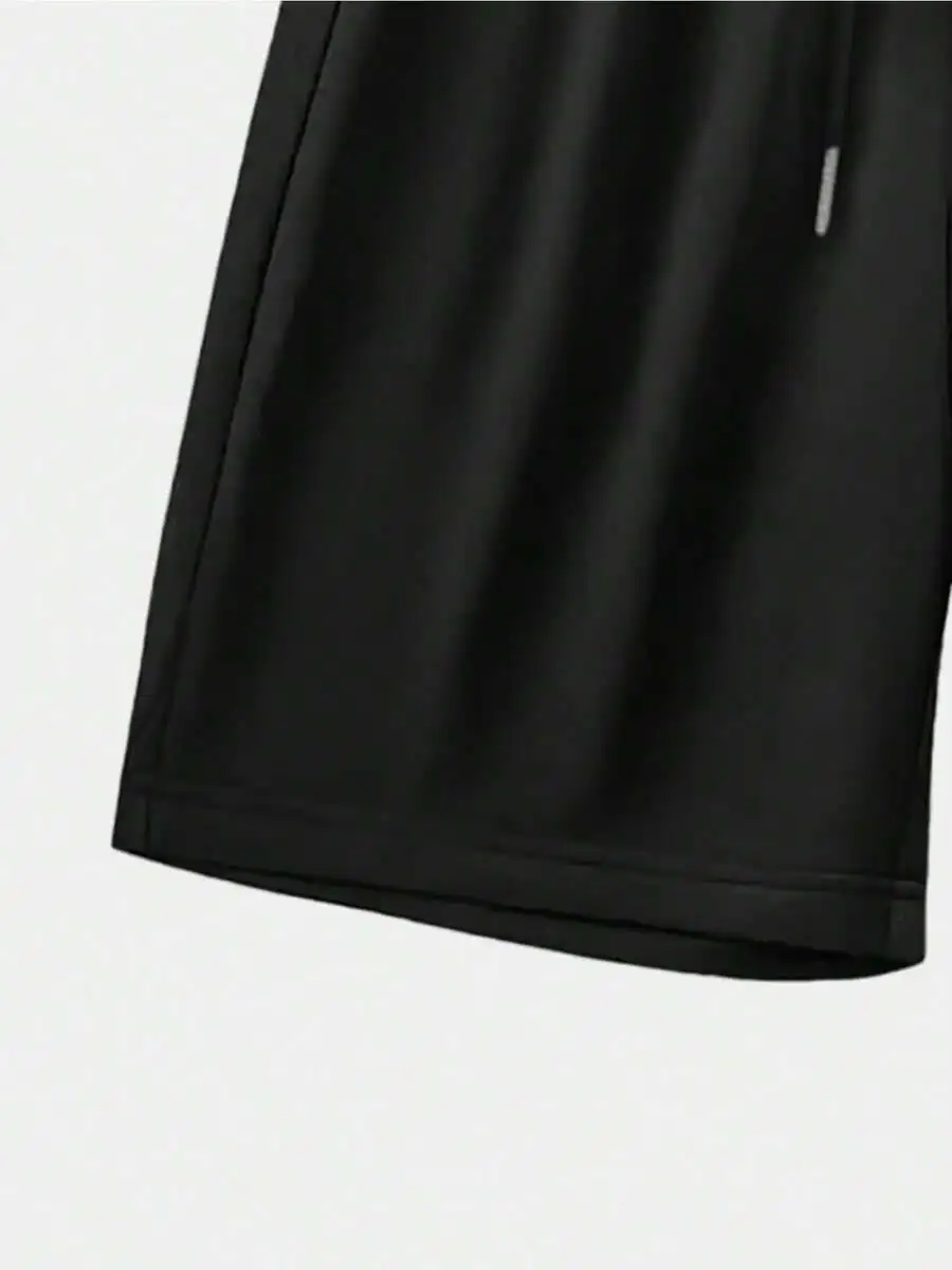 

Mens Plus Size High-Waisted Casual Shorts With Football Print, Lightweight Breathable Polyester, Elastic Waist Drawstring