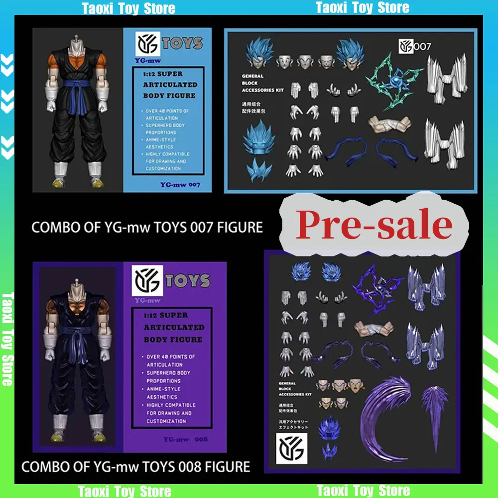 

Pre-sale New YGmw Studio Dragon Ball Dragon Yingwu Taoist Ultimate Combination Human Blue World Vegetable 3.0 action figures toy